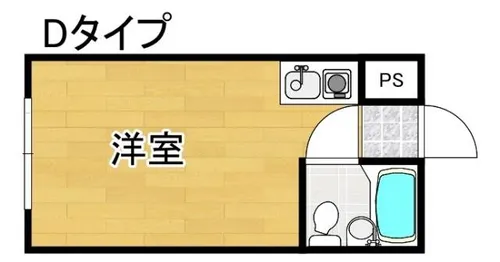 マンションアイリス【5階】の間取り