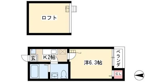 ストロベリーキャンドル【1階】の間取り