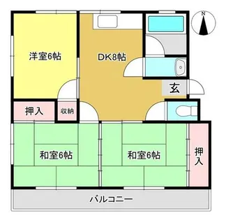 ラグーナ・ガーデンマンション【4階】の間取り