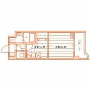 ラヴィール平針【1804号室】の間取り