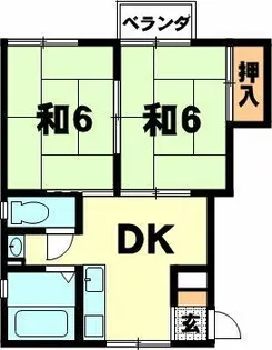 ヴォーンリッヒ【201号室】の間取り