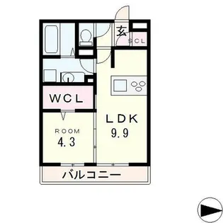 滋賀県大津市松山町【アパート】の間取り