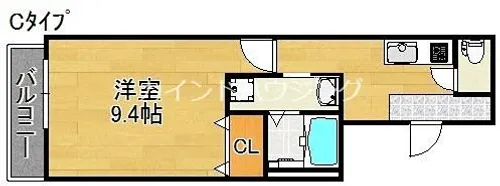 フジパレス東粉浜【1階】の間取り