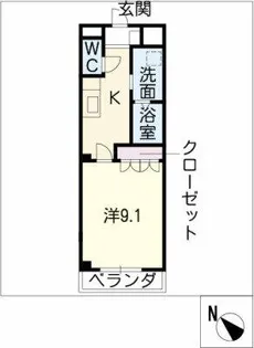 グリーングラス弐番館【1階】の間取り