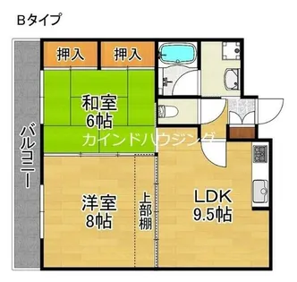 シェーヌパレ【5階】の間取り