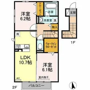 プリモステイツ【2階】の間取り