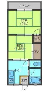 わかばマンション【1階】の間取り