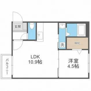 R・clement【4階】の間取り