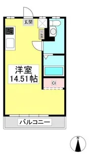 LIBERTA三谷【101号室】の間取り