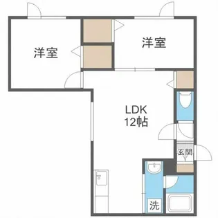 CLARIS VALLEY【2階】の間取り