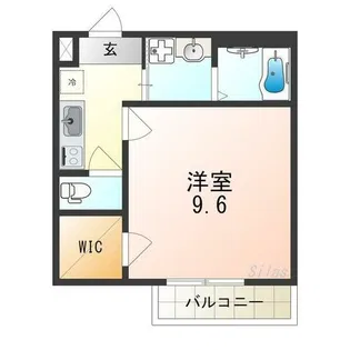 フレール Ⅱ番館【1階】の間取り
