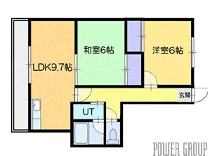 サンフラワーマンション【3階】の間取り