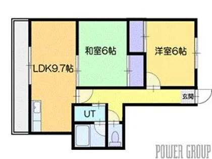 サンフラワーマンション【3階】の間取り