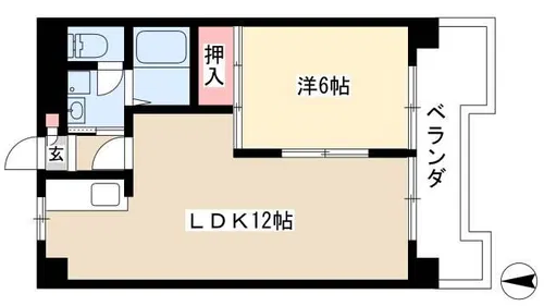 ベルメゾン本田【701号室】の間取り
