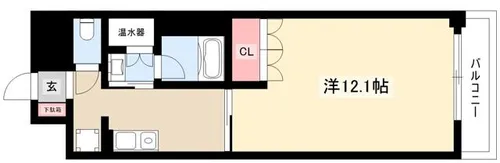 大曽根朝日マンション【803号室】の間取り