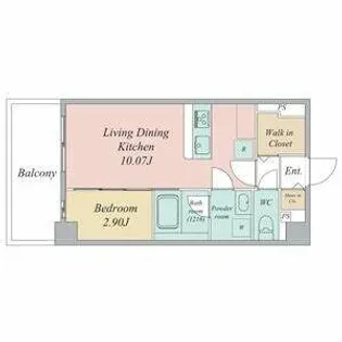 リシュドール堀田駅東【0902号室】の間取り