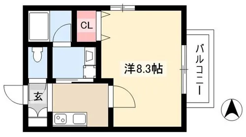 アップルコート本郷【408号室】の間取り