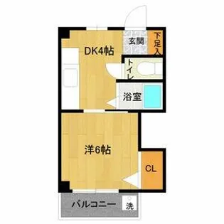 サンハイツ八代【202号室】の間取り
