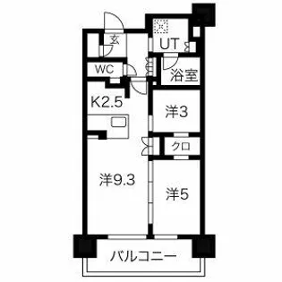 ローレルアイ名駅東【6階】の間取り