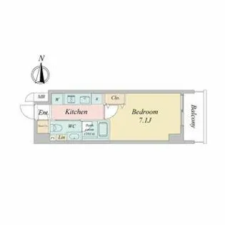 ルネフラッツ浄心【2階】の間取り