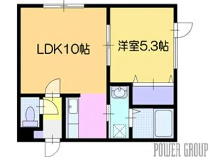 プレーヂオ11【1階】の間取り