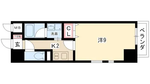 レジディア東桜【4階】の間取り