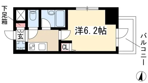 RIDGE堀田【0701号室】の間取り