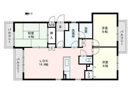 ファーストハイツ95【2階】の間取り