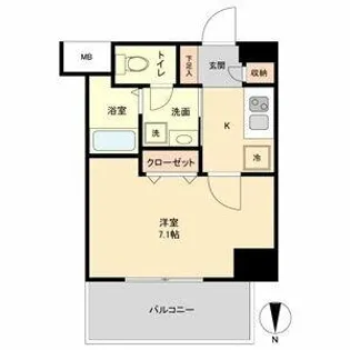 リアライズ代官町(willDo代官町)【0902号室】の間取り