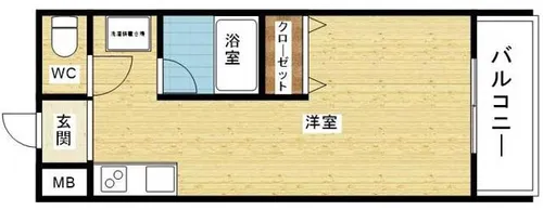 1Rの間取り画像