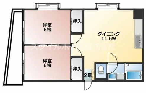 ボナールⅢ【306号室】の間取り