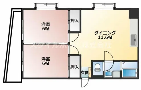 ボナールⅢ【306号室】の間取り