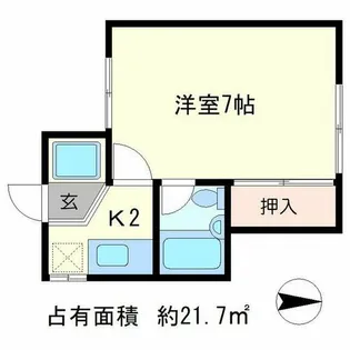 北白川フラットコート【1階】の間取り