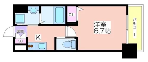 AVANTIO GRANDE【308号室】の間取り