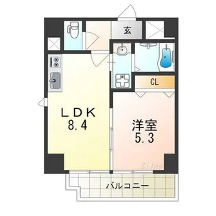 トリニティ・コート新金岡【7階】の間取り