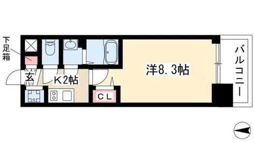 プレサンス上前津グレース【0601号室】の間取り