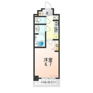 プレサンスTHE KYOTO 澄華【6階】の間取り