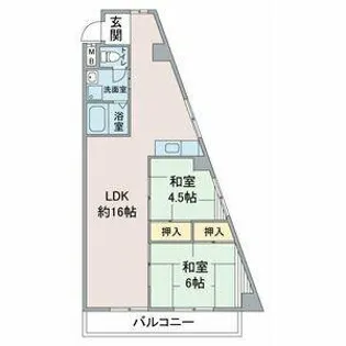 ファミリーハイツ柴田【301号室】の間取り