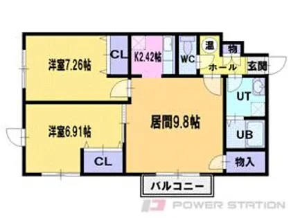 ファーストレジデンス大麻駅南口【1階】の間取り