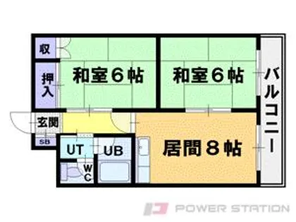 富岡レジデンス【2階】の間取り