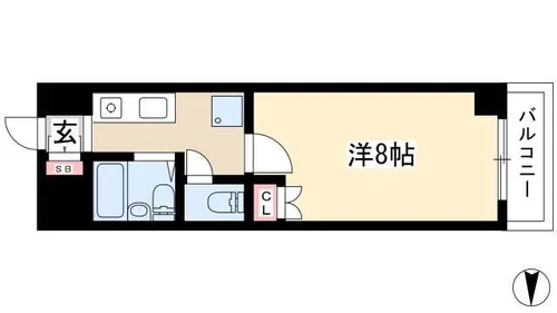 PRIME KANAYAMA【404号室】の間取り