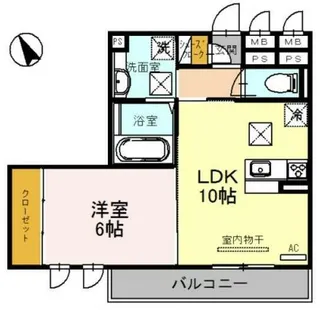 プリムローズ・佳音【1階】の間取り