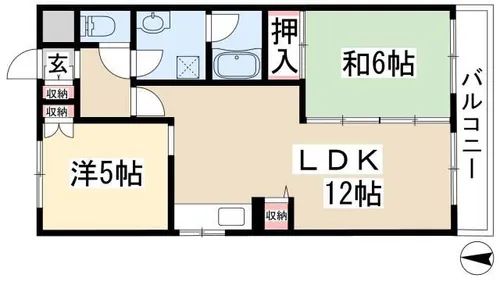 グリーンハイツ平針I【2階】の間取り
