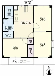 エスポワール佐屋【2階】の間取り