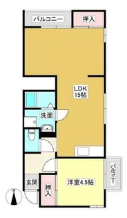 ネヴァーハウス【2階】の間取り
