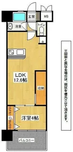 コンプレート古船場【8階】の間取り