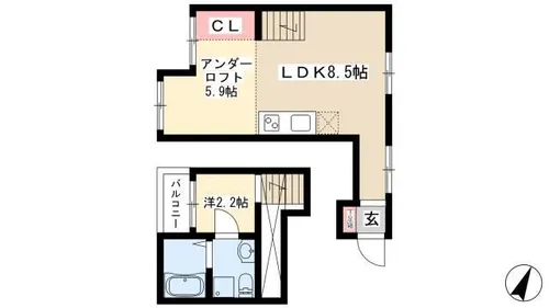 IO【101号室】の間取り