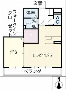 ラ・ミアカーサ勇助山【2階】の間取り