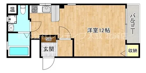ラカーサ今里【1階】の間取り