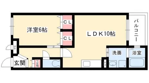 グレイシャス【2階】の間取り